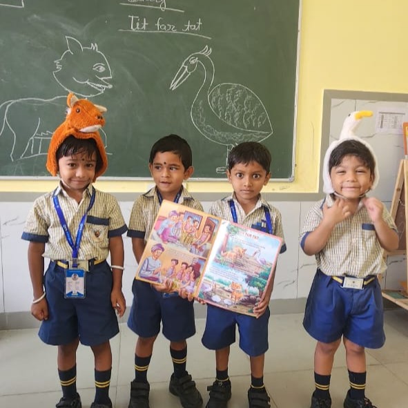 Playschool Children Learning story and Montessori at Honeydew School Mahasamund